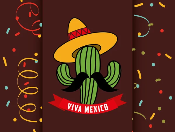 Diseño de Viva México — Vector de stock