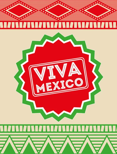 Diseño de Viva México — Archivo Imágenes Vectoriales