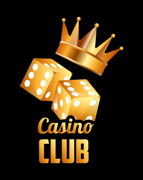 Diseño del club de casino — Vector de stock