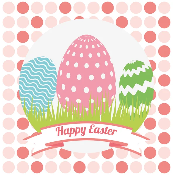 Happy easter ontwerp — Stockvector