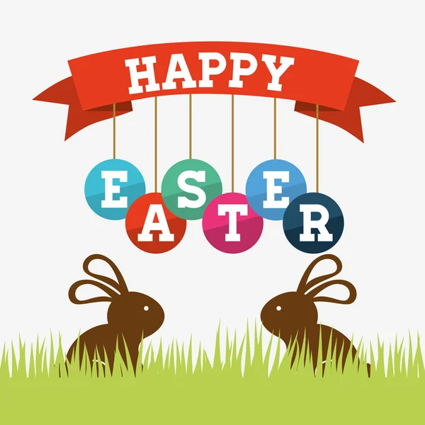 Happy easter ontwerp — Stockvector