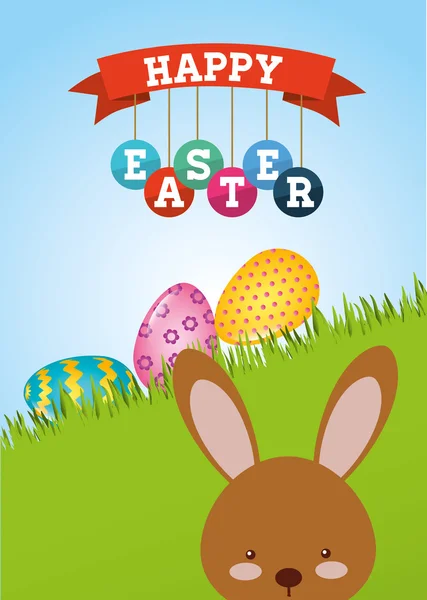 Happy easter ontwerp — Stockvector