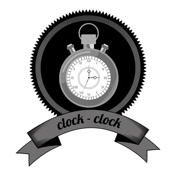 Zaman ve masa saati simgesi — Stok Vektör