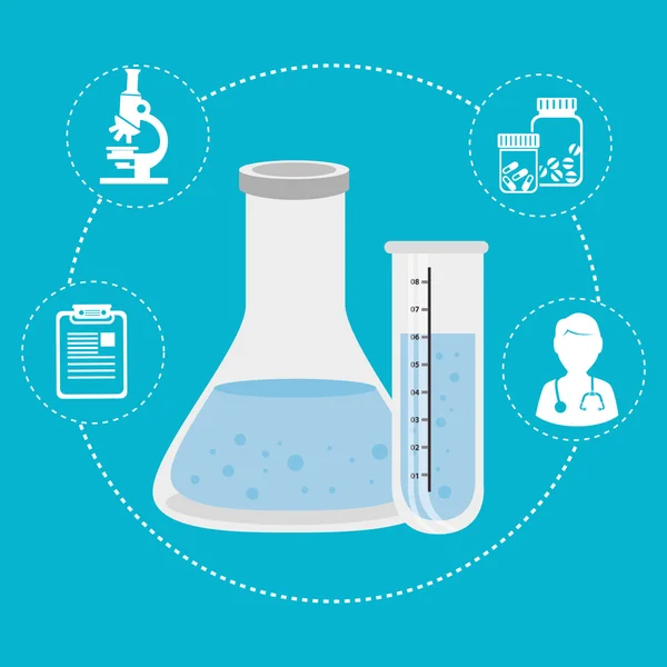 Medische gezondheidszorg afbeelding — Stockvector