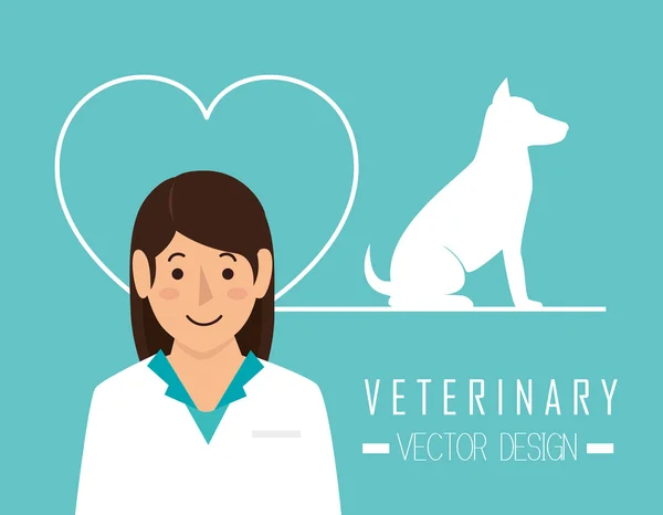 Veterinary clinic healthcare — Stock Vector