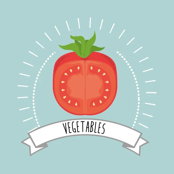 Aliments sains et naturels — Image vectorielle