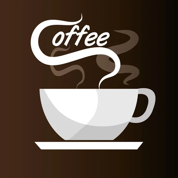 Délicieuse boisson au café — Image vectorielle