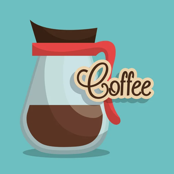Deliciosa bebida de café — Vetor de Stock