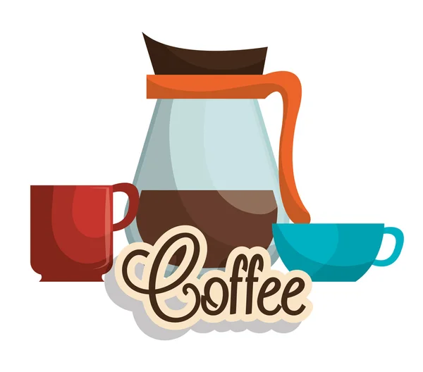 Pić pyszne kawy — Wektor stockowy