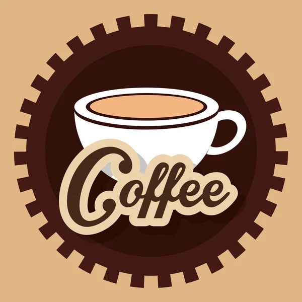 Deliciosa bebida de café — Vector de stock