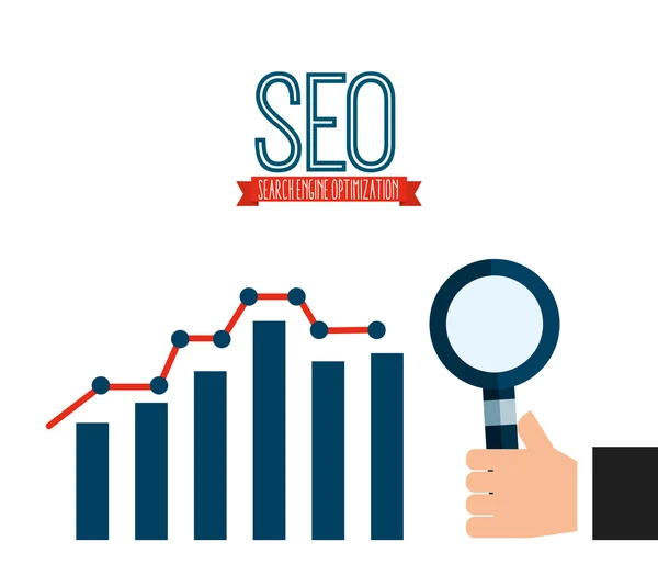 Conception de concept SEO — Image vectorielle