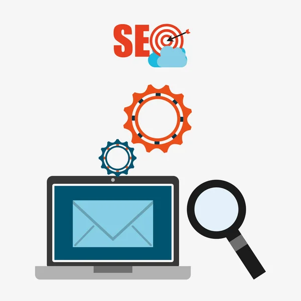 Diseño de concepto SEO — Vector de stock