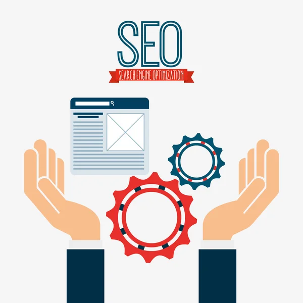 Концепция SEO — стоковый вектор