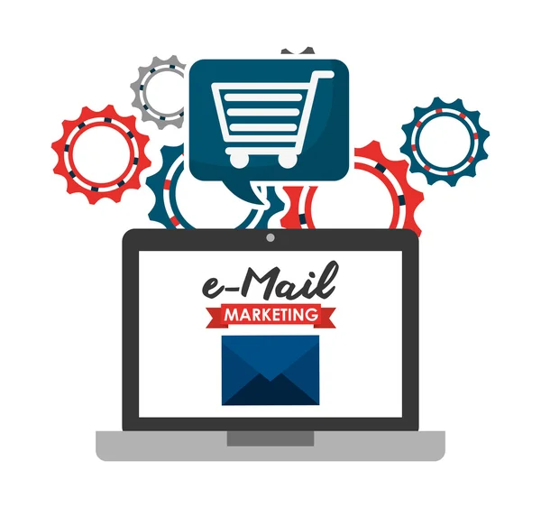 Design de e-mail marketing — Vetor de Stock