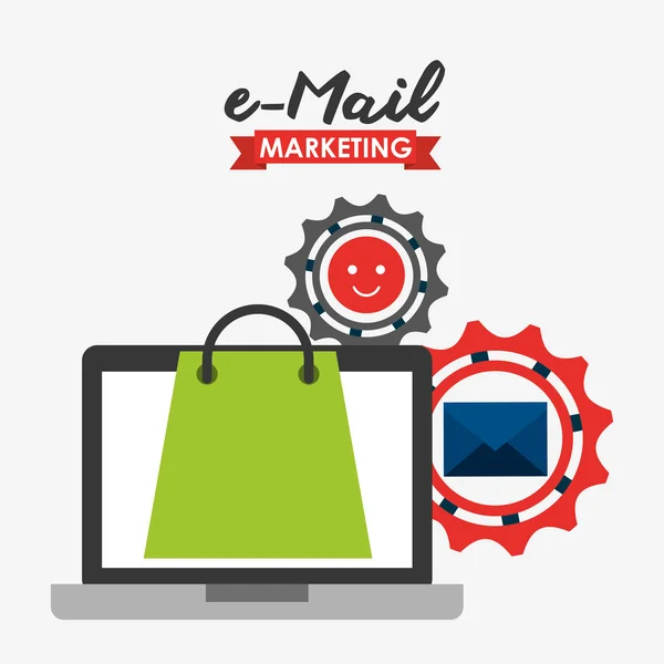 Design de e-mail marketing — Vetor de Stock