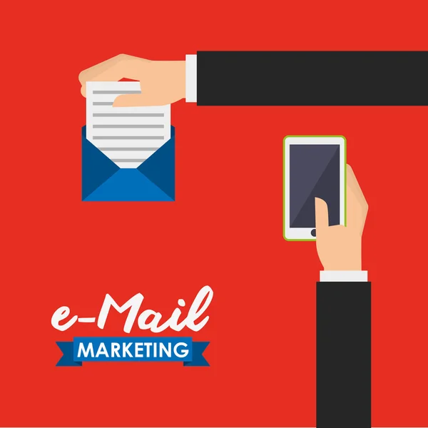 Design de e-mail marketing — Vetor de Stock