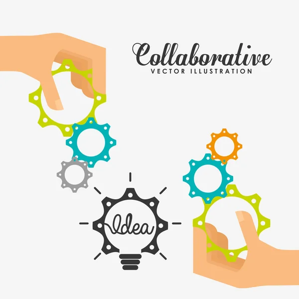 Conception de concepts collaboratifs — Image vectorielle