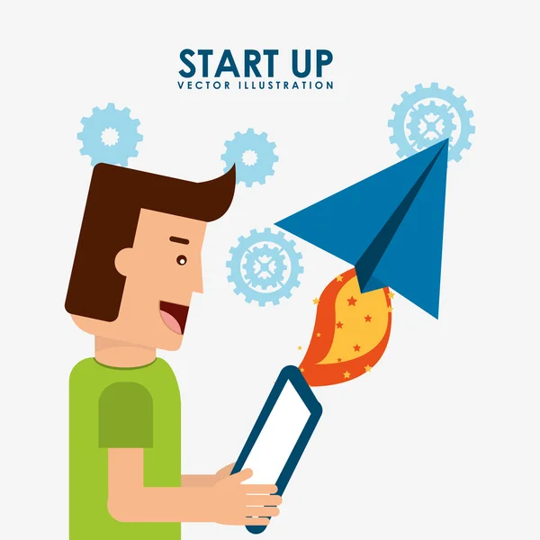 Start-up-Design — Stockvektor