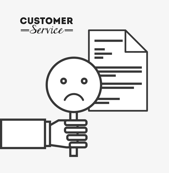 Customer service design — Stock Vector