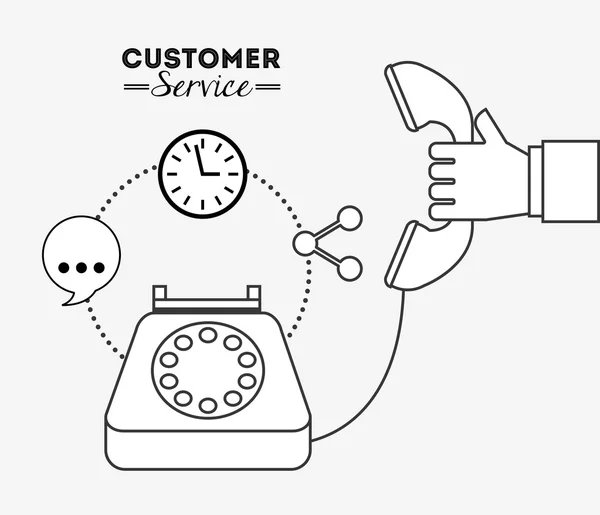 Design de serviço ao cliente — Vetor de Stock