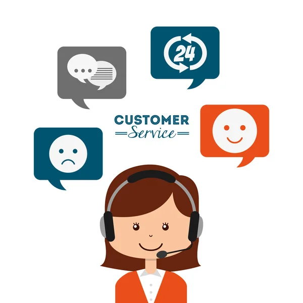 Customer service design — Stock vektor