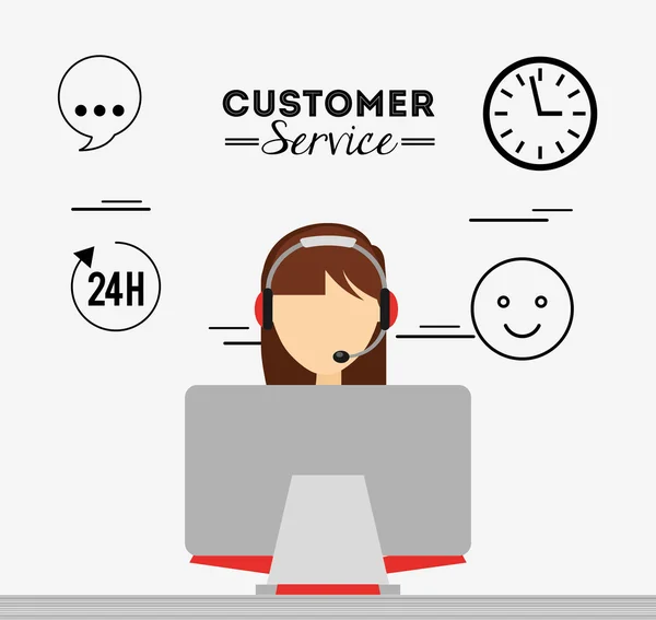 Customer service design — Stock vektor