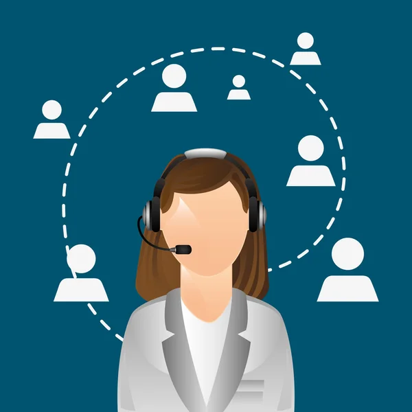 Design de call center —  Vetores de Stock