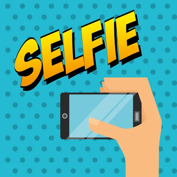 Selfie fotografie ontwerp — Stockvector