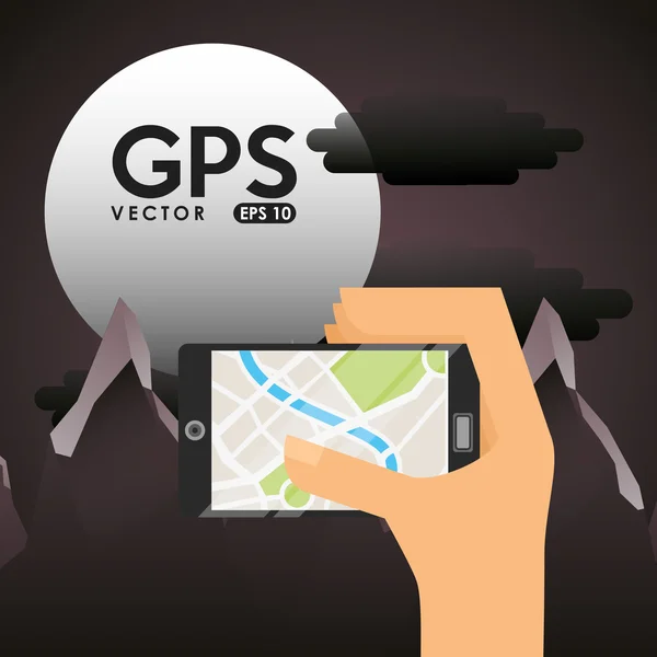 GPS-teknik design — Stock vektor