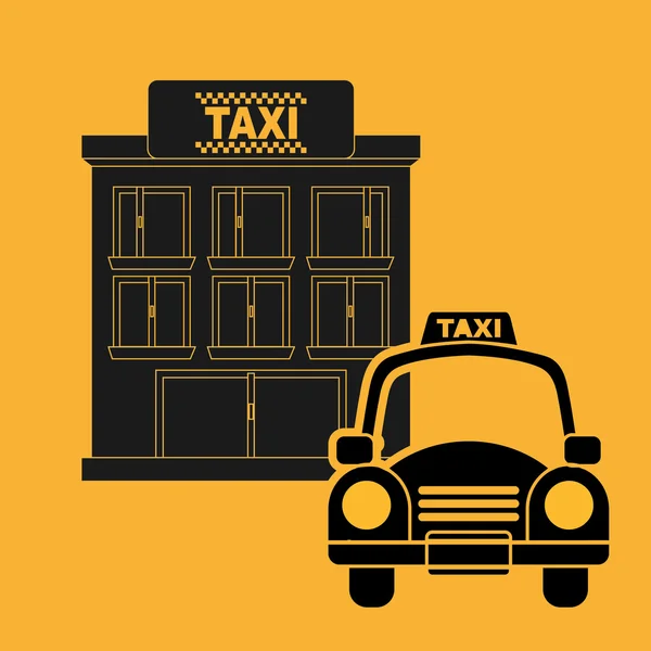 Diseño del servicio de taxi — Vector de stock