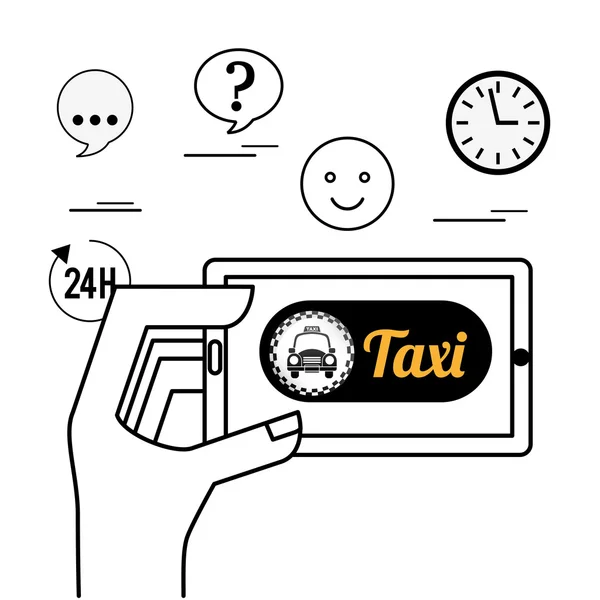 Taxi service design — Stock vektor