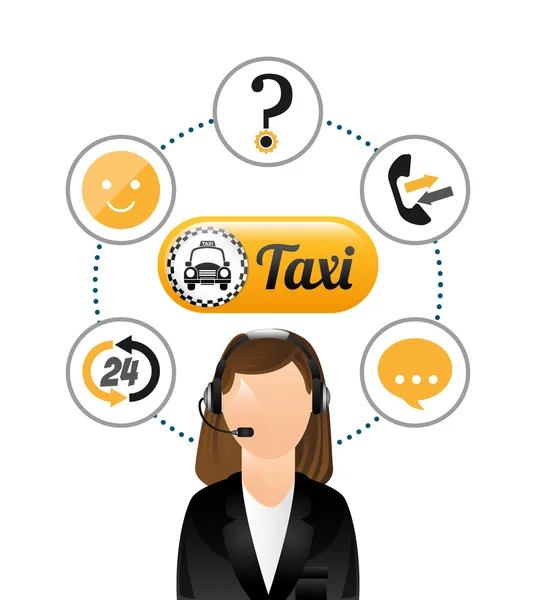 Taxi service design — Stock vektor