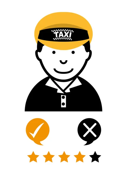 Diseño del servicio de taxi — Vector de stock