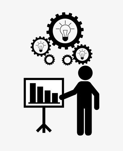 Denkende Menschen gestalten — Stockvektor