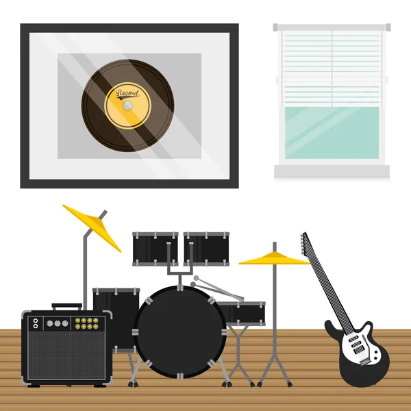 Diseño de premios de música — Vector de stock