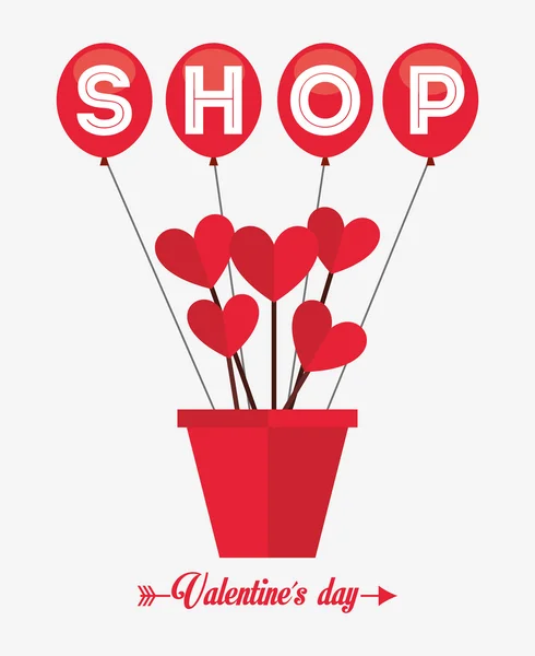 Valentines venta diseño — Vector de stock