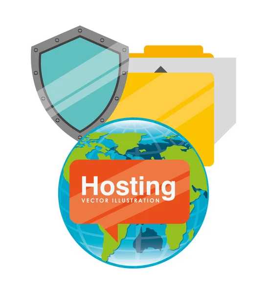 Web tasarım hosting — Stok Vektör