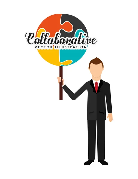 Collaboratieve conceptontwerp — Stockvector