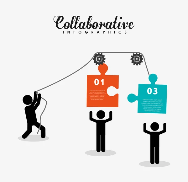 Collaboratieve conceptontwerp — Stockvector