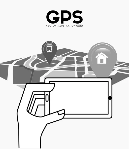 Gps サービスの設計 — ストックベクタ