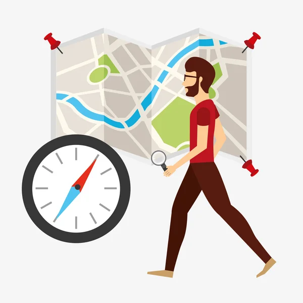 Gps service design — Stock Vector