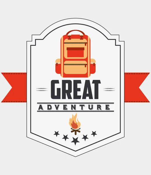 Great adventure design — Stock Vector