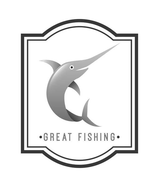 釣り大会デザイン — ストックベクタ