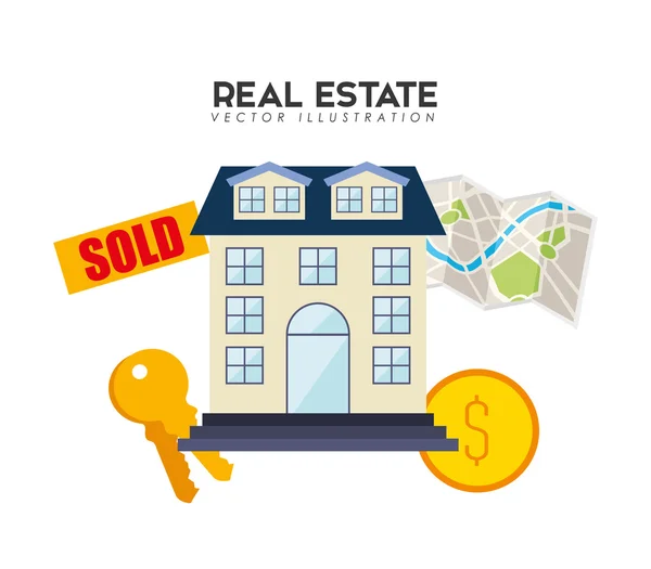 Real estate design — Stock Vector