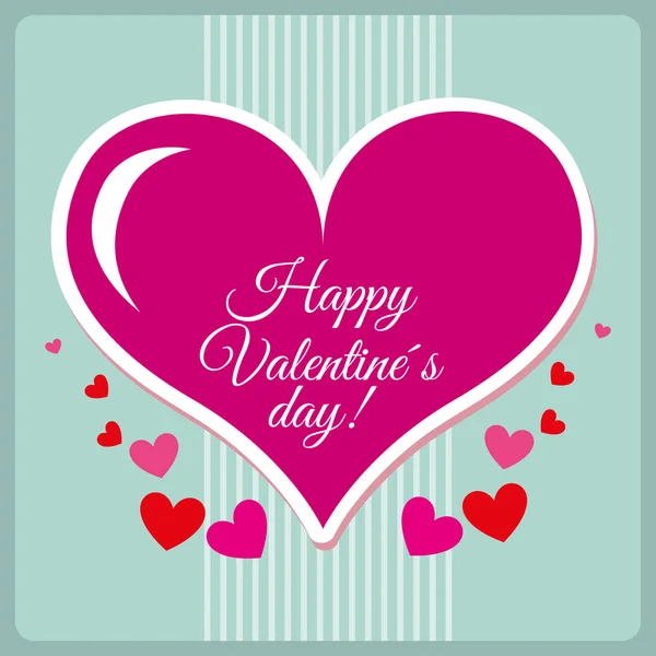 Happy valentines day design — Stock Vector