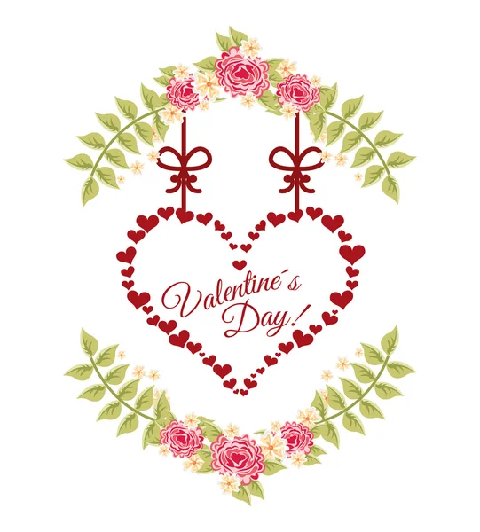 Feliz día de San Valentín diseño — Vector de stock