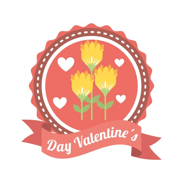 Feliz día de San Valentín diseño — Vector de stock