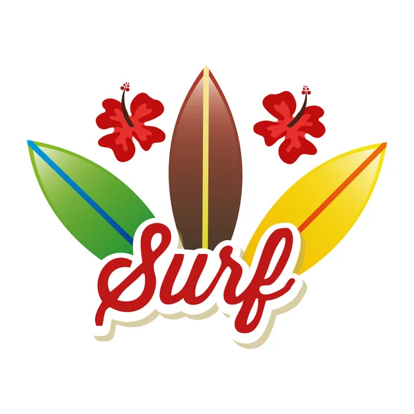 Surf club design — Stock vektor