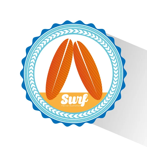 Surf club design — Stock Vector