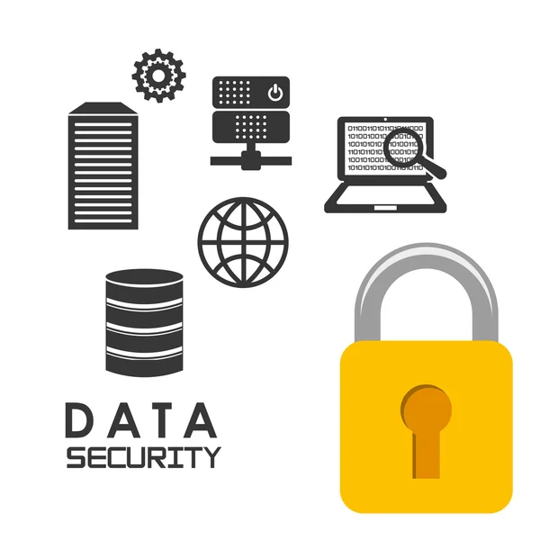 Data security design — Stock Vector